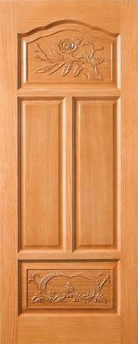 Kerala style main entrance teak wood door set