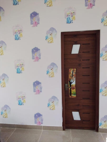 Kerala style main entrance teak wood door set