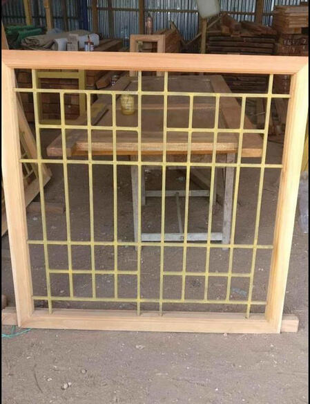 Kerala style main entrance teak wood door set